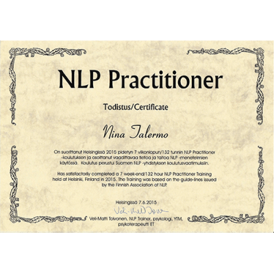 NLP Practitioner